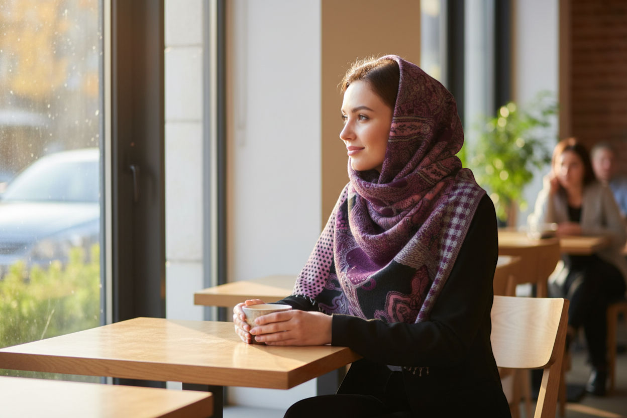 Olka/Geometric/Paisley Fusion Wool Scarf